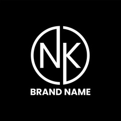 NK letter logo for company