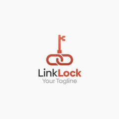Link Lock Logo Vector Template Design. Good for Business, Start up, Agency, and Organization