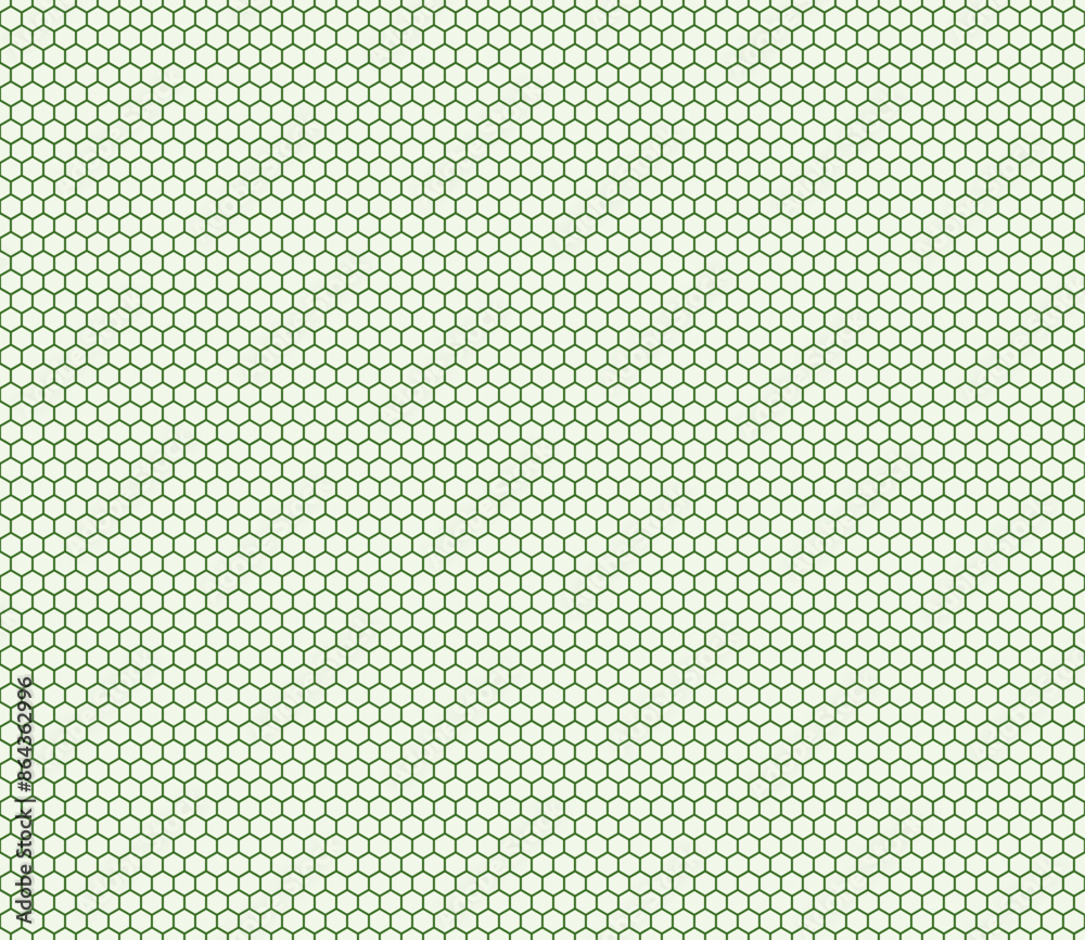 Poster abstract pattern of geometric shapes. green color on matching background. plain hexagon grid with bo