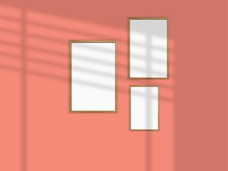 Empty photo frame for mockup minimal