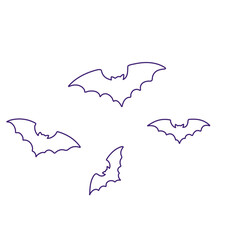 Flying bats line element