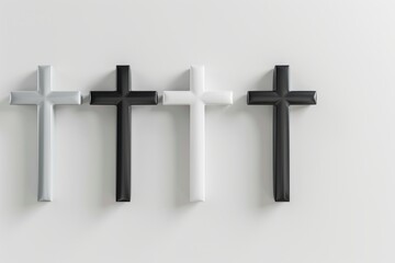 Cross icon, christianity religion symbol, christian sign, cross shape, church emblem, catholicism symbol