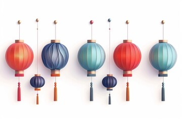 Asian lamp icon, chinese lantern isolated, traditional oriental lantern, light symbol, doodle, sketched flashlight