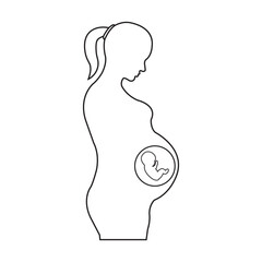 pregnant woman icon