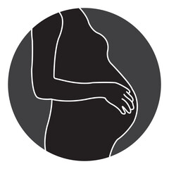 pregnant woman icon
