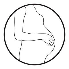 pregnant woman icon