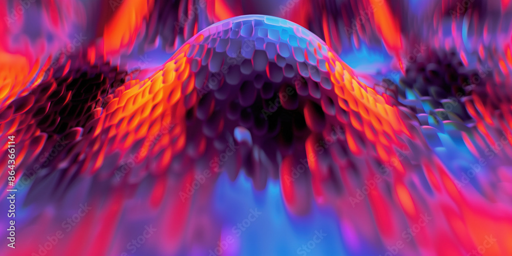 Poster abstract illustration of singularity concept. origin of life. space and science. background image. c