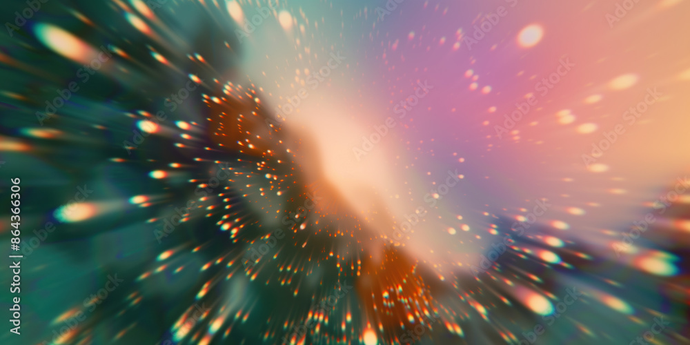Poster abstract illustration of singularity concept. origin of life. space and science. background image. c