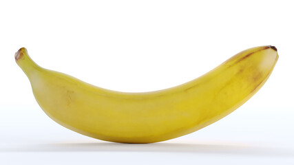 Bunch of ripe bananas isolated on a white background.
