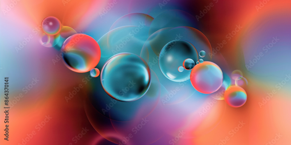 Poster abstract illustration of singularity concept. origin of life. space and science. background image. c