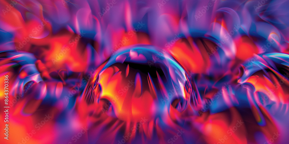 Poster abstract illustration of singularity concept. origin of life. space and science. background image. c