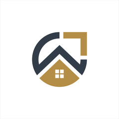 vector home arrow logo template design 