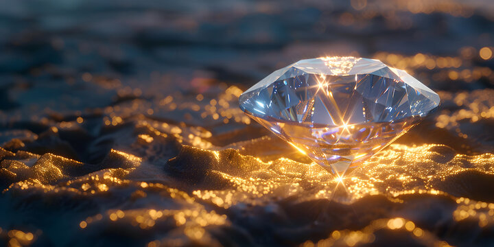 Diamond stone in nature