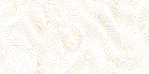 Abstract background wavy topographic line map. Contour geography map grid abstract backdrop. Seamless pattern and banner design. Vector illustration.