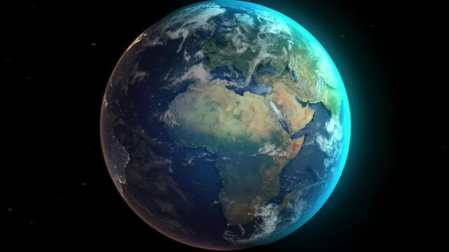 Realistic Earth Zoom to Countries from Space and Orbit Mexico Version 4K 60 FPS