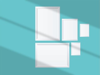 Hanging on a beige colored wall