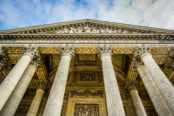 detail of the pantheon paris