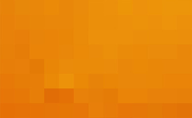 Gradient orange background. Geometric texture of orange squares. The substrate for branding, calendar, post, wallpaper, poster, banner, cover. A place for your design or text. Vector illustration