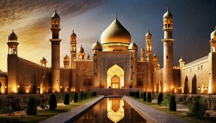 arabian palace at night