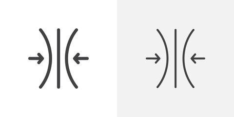 Obraz premium Elastic icon symbol collection on white background.