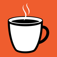       Coffee cup logo icon vector illustration.
