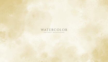 Abstract horizontal watercolor background. Neutral light colored empty space background illustration