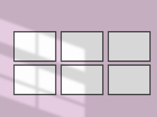 Obraz premium blank frame mockup for you design. Layout mockup good use for your design preview.