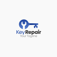 Key Repair Logo Vector Template Design. Good for Business, Start up, Agency, and Organization