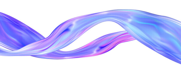 Abstract  holographic wave.Flow iridescent fluid.Dynamic spectrum ribbon.
