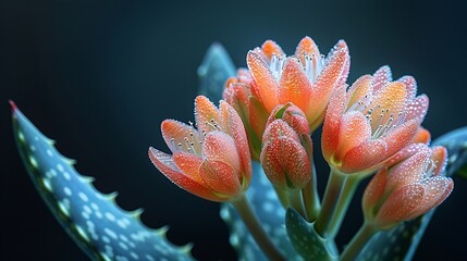Close-up of Dew-Kissed Orange Lilies