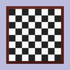 Obraz premium Chess board vector icon. Chess board set illustration vector.