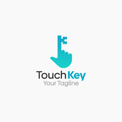 Touch Key Logo Vector Template Design. Good for Business, Start up, Agency, and Organization