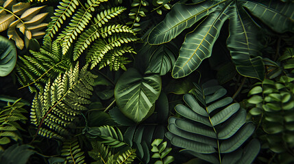 Diverse Green Foliage: A Study of Forest Leaves