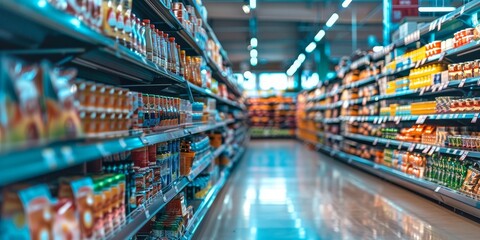 A large store with many shelves and aisles