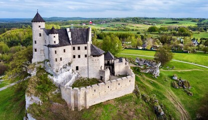 Zamek w Bobolicach z drona © BMC