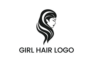 face with hair Logo Vector Sublimation Design