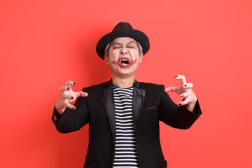 50s man in Halloween costume