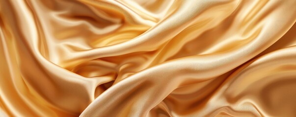 Obraz premium Luxury gold silk fabric background. Elegant and smooth satin texture for abstract backdrop or elegant design.