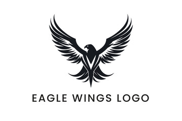 eagle with wings Logo Vector Sublimation Design