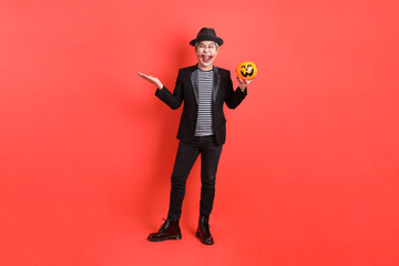 50s man in Halloween costume