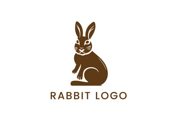 Fototapeta premium bunny silhouette Logo Vector Sublimation Design
