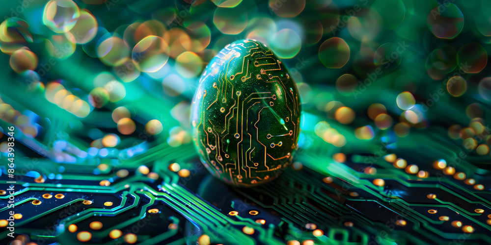 Poster Computer Graphics Abstract Background