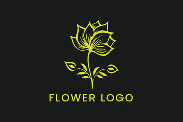 Obraz premium creative floral Logo Vector Sublimation Design