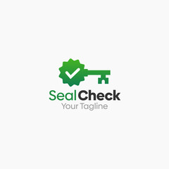 Seal Check Logo Vector Template Design. Good for Business, Start up, Agency, and Organization