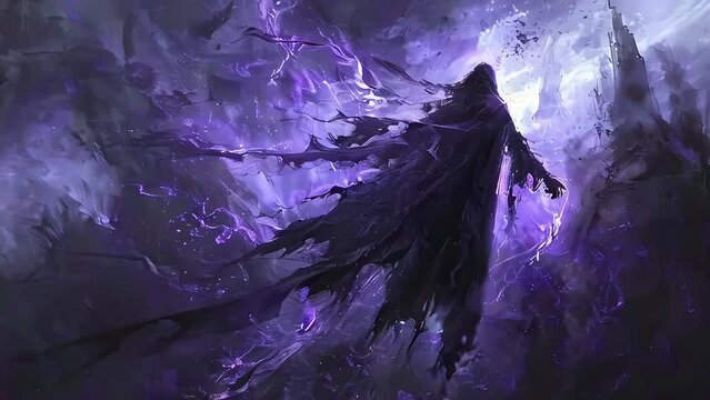 Shadow lord, black phantom, a creature from nightmares inspiring fear and terror. Dementor.