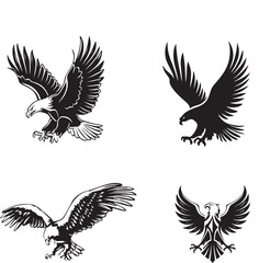 Majestic Eagle Vector Illustration art 