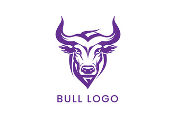 bull head icon Logo Vector Sublimation Design
