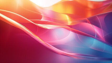 An abstract composition of light and shadow, with dynamic gradients and lens flares creating a sense of depth.