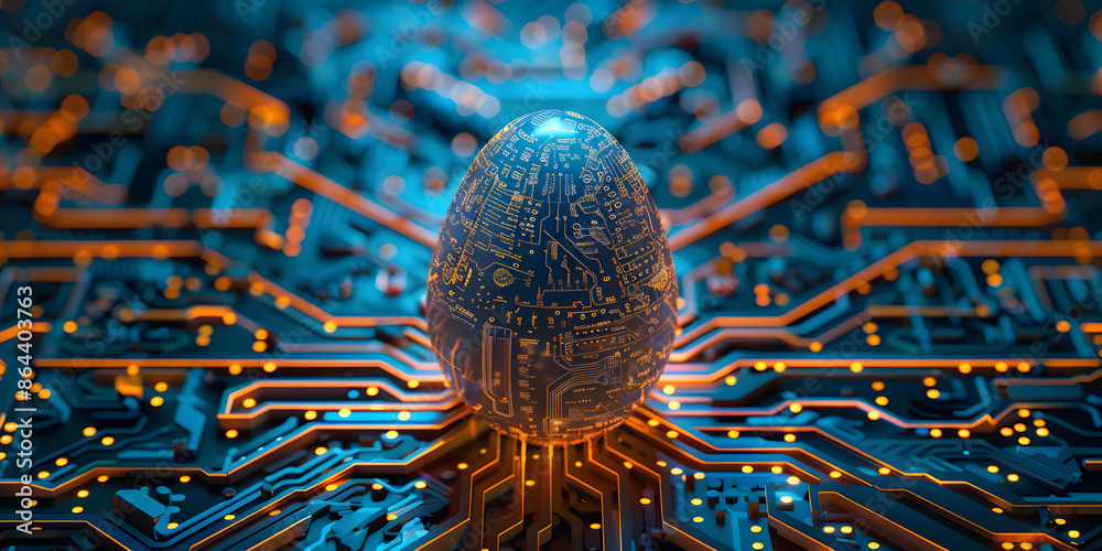 Poster Computer Graphics Abstract Background