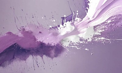 abstract light PURPLE paint splash design